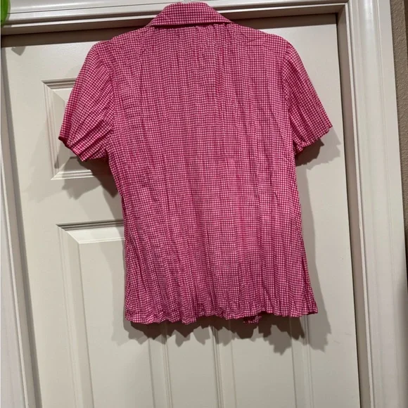 Christopher & Banks Pink Gingham Blouse - Picture 5 of 5
